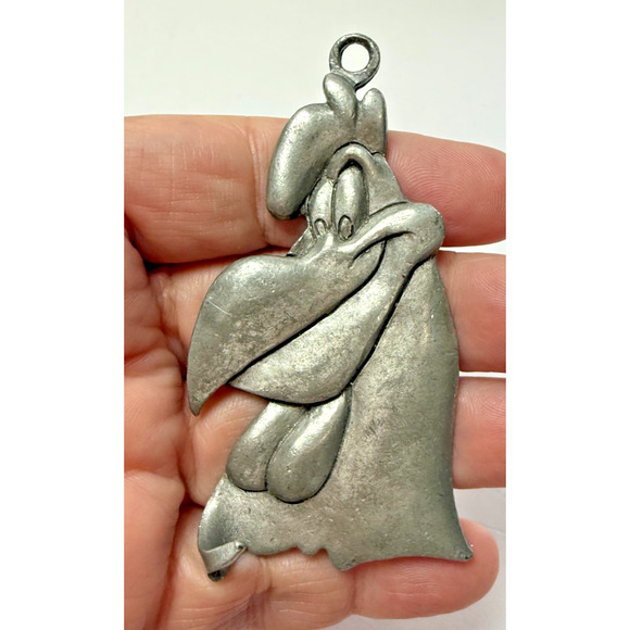 Warner Bros. Jewelry - Vintage 1995 Foghorn Leghorn Warner Bros Rawcliffe K1487 Pewter Charm Keychain